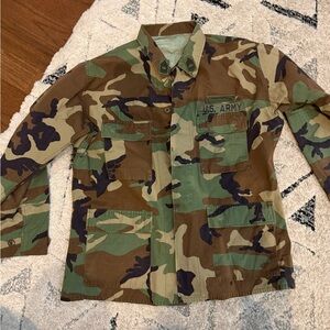 Army Camouflage Military Jacket size Large